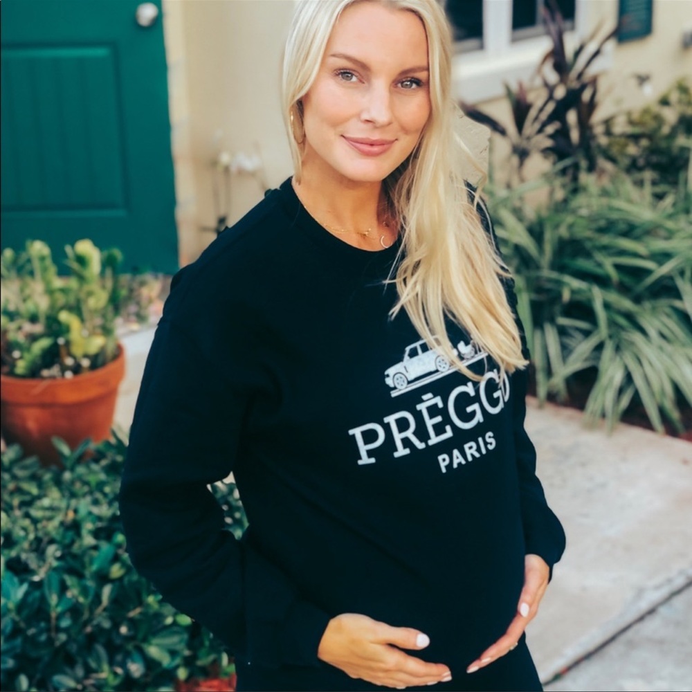 Preggo Leggings Pinkblush Maternity Sweatshirt